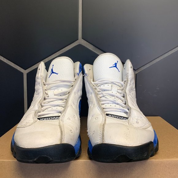 ~Used W/O Box! Men's Nike Air Jordan 13 Hyper Royal Sneakers Size 8.5 - Picture 4 of 8